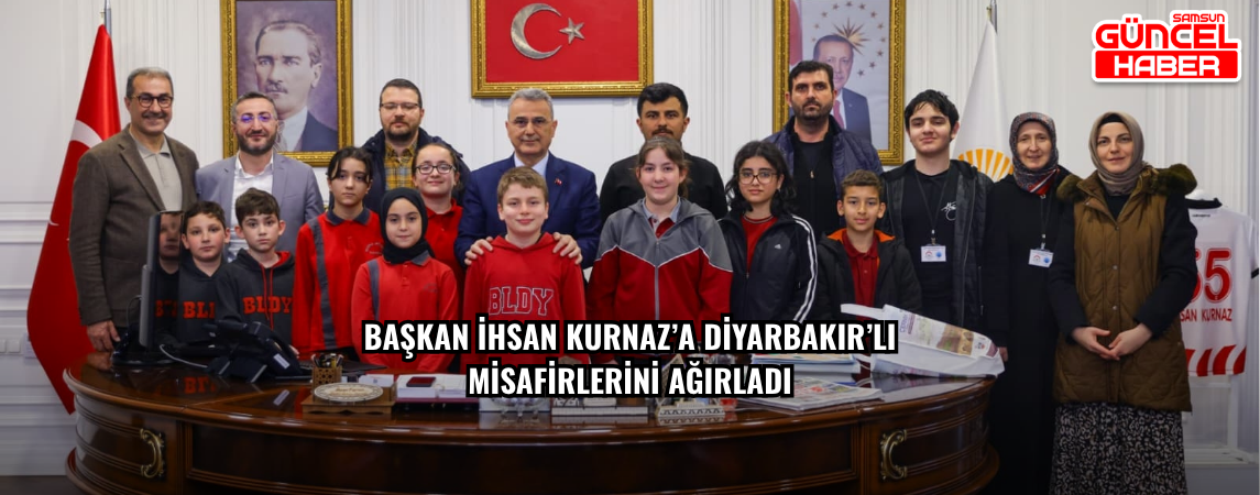 Başkan İhsan Kurnaz’a Diyarbakır’lı Misafirlerini Ağırladı